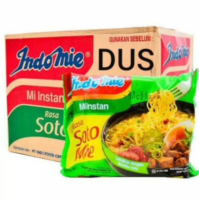 

Indomie rasa soto mie per dus