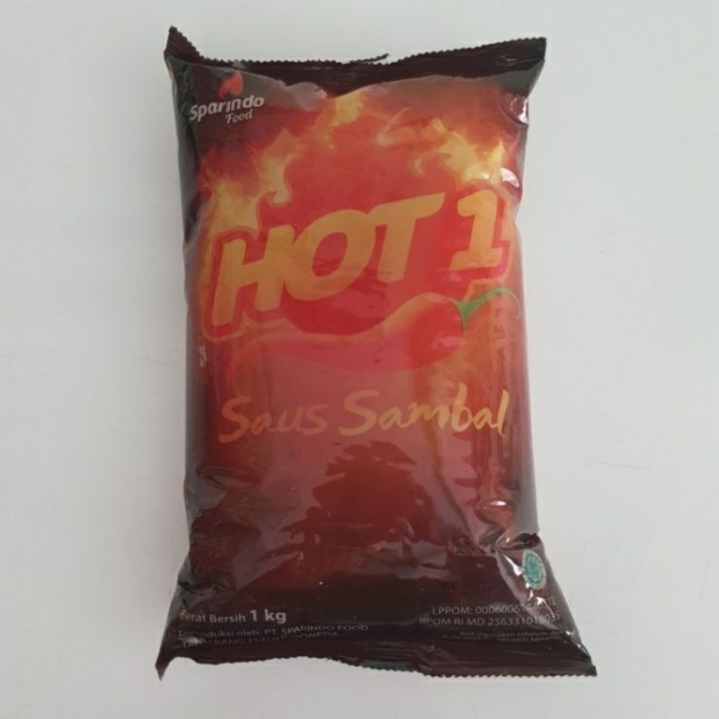 

Saos sambal hot 1 / hot1 / hot one 1 kg