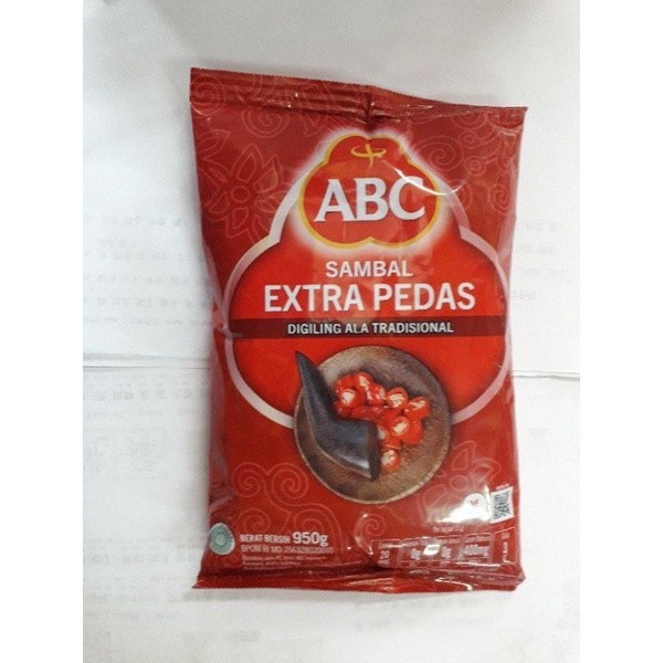 

Abc sambal extra pedas 1 kg