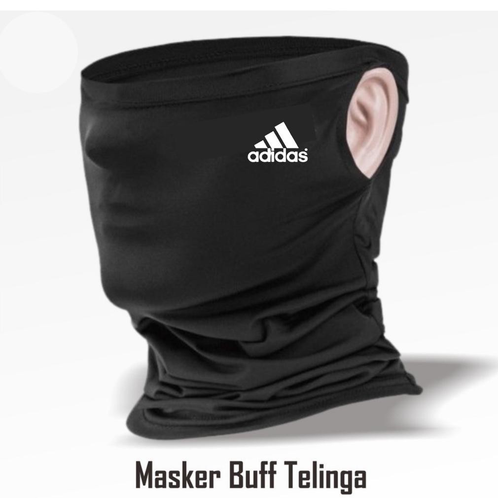 Buff Masker Motor Earloop Bahan Spandex, Bap Tregos Ninja Sporty, Masker Wajah