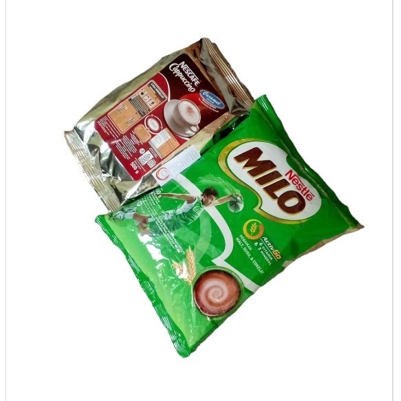 

Paket Nescafe Cappucino Caramel + Milo Complete Mix
