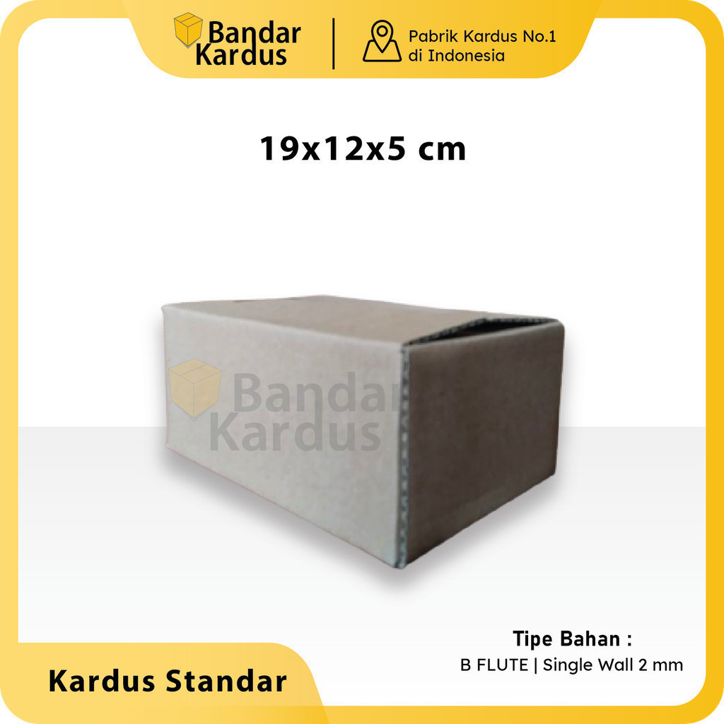 

Kardus Standar | Box Packing Multifungsi Uk 19x12x5 cm