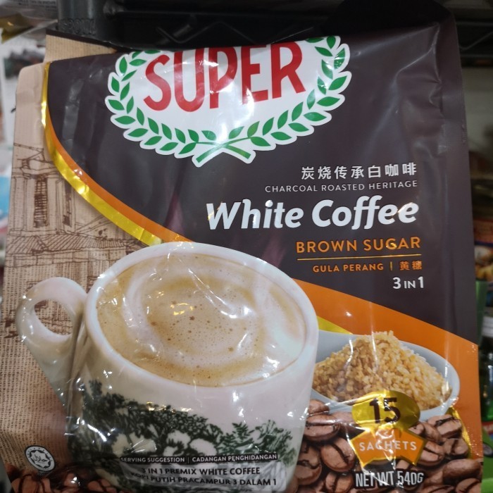 

Super White Coffee Brown Sugar 3In1 Charcoal Roasted