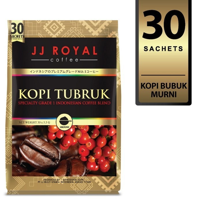 

Coffee/Kopi Jj Royal Kopi Tubruk Bulk Bag 30 Sachets