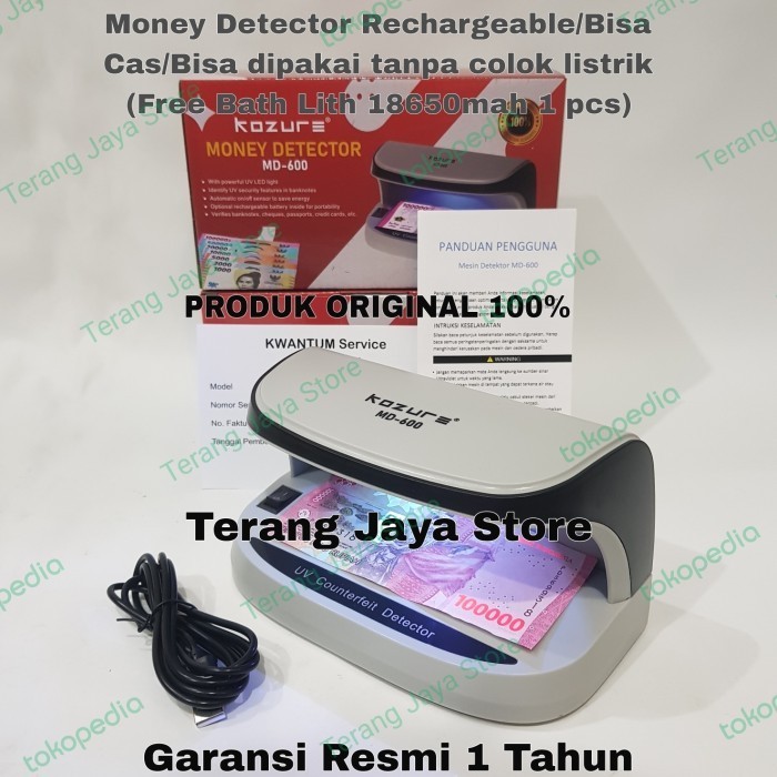 

Terlaris Money Detector Kozure MD600 Series Alat Cek Uang Palsu/Lampu UV Kozure SALE