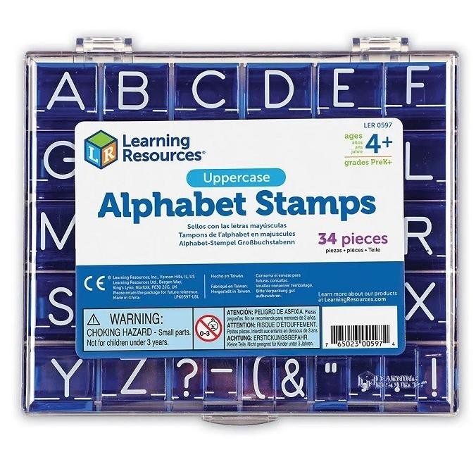 

Ready (Siap Kirim) Learning Resources Uppercase Lowercase Alphabet Stamps Stempel Huruf