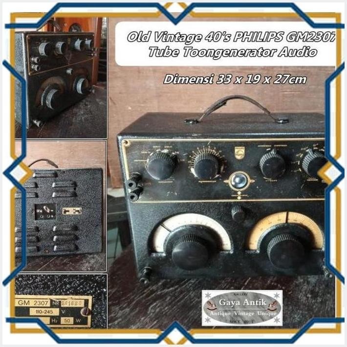 [GAG] OLD VINTAGE 40'S PHILIPS GM2307 TUBE TOONGENERATOR AUDIO