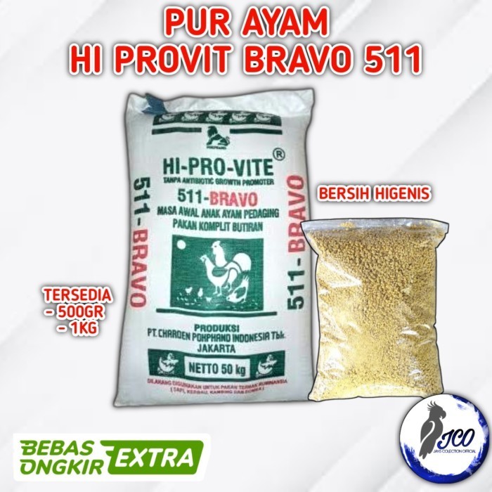 Pur Ayam Bravo 511 50Kg Pur Ayam Karungan Pur Ayam Pedaging