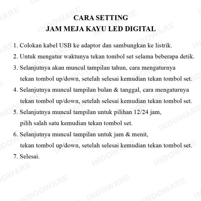 

Jam Meja Kayu Led Digital / Digital Wood Smart Alarm Clock TD