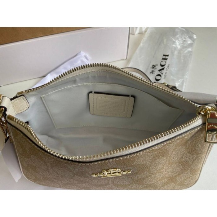 F58321 Top Handle Pouch Crossbody White