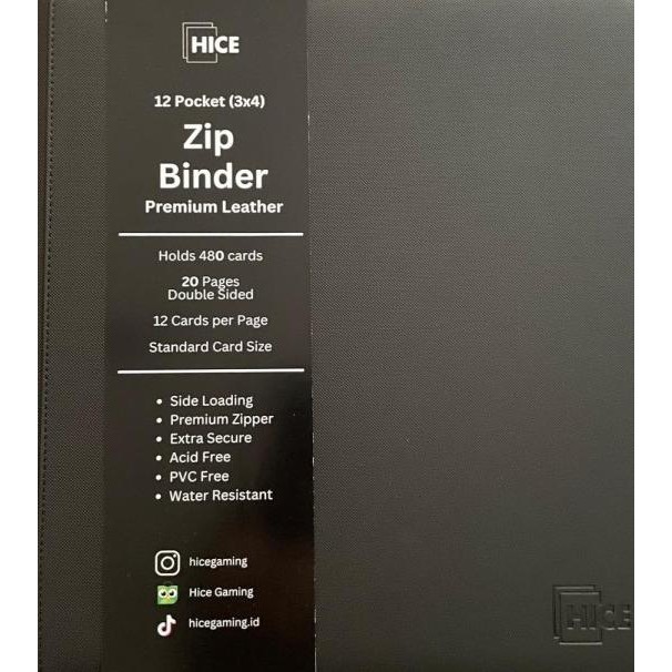 

Hice Zip Album Card Binder 12 Poet Binder Kartu Pokemon Magic One Piece Flesh And Blood