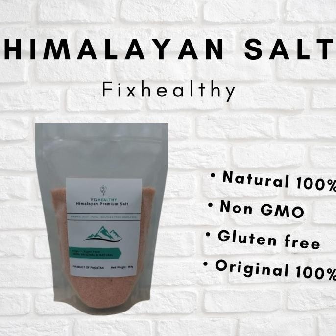 

garam himalaya asli original fixhealthy 500gr/himalayan pink salt DS10