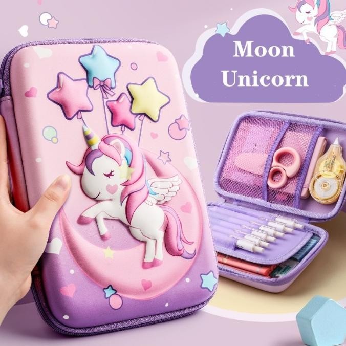 

Kotak Tempat Pensil Anak SD Perempuan Unicorn Case Pouch Stationery