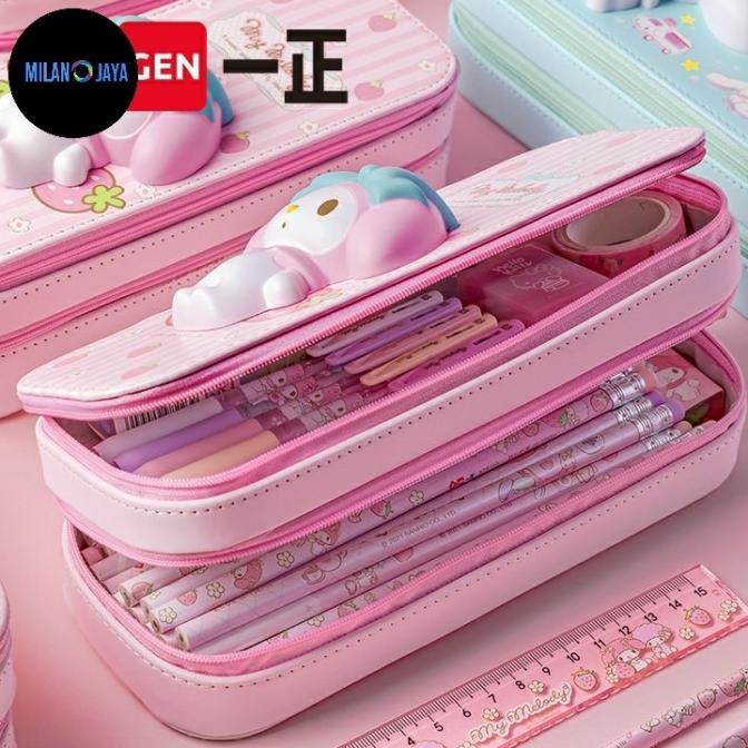 

Kotak Pensil Squishy Sanrio Ori Cinnamo Kuromi Case Tempat Alat Tulis P83G