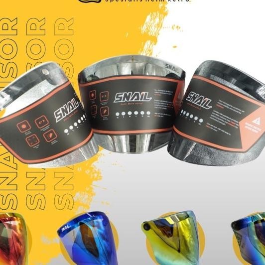 Kaca Helm Bogo Snail F19A ( Helm Cargloss / Retro / Klasik / Visor )