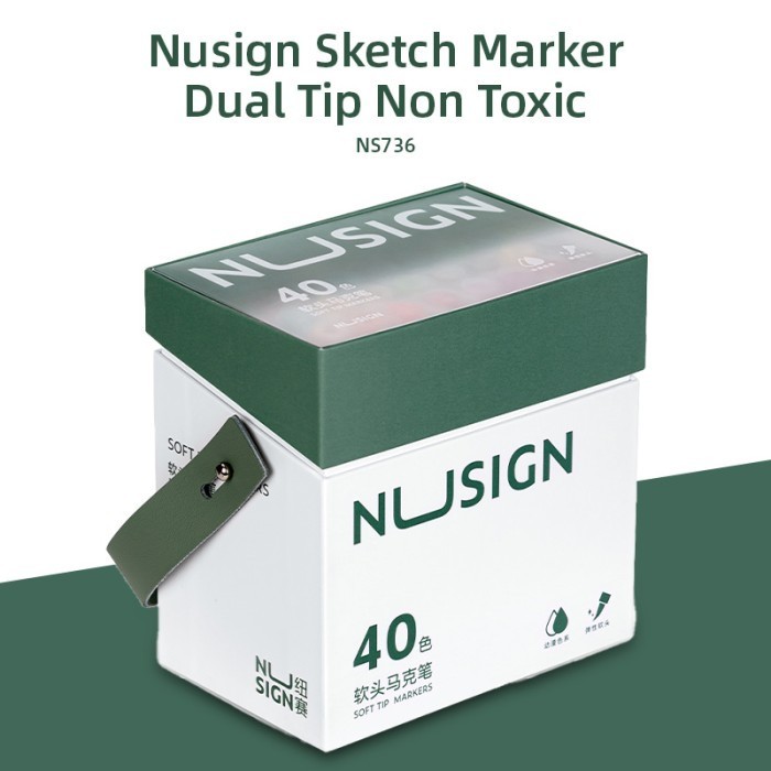 

Sarila Nusign Sketch Marker/Spidol Sketsa Dual Tip 40 60 80 Warna Ns736