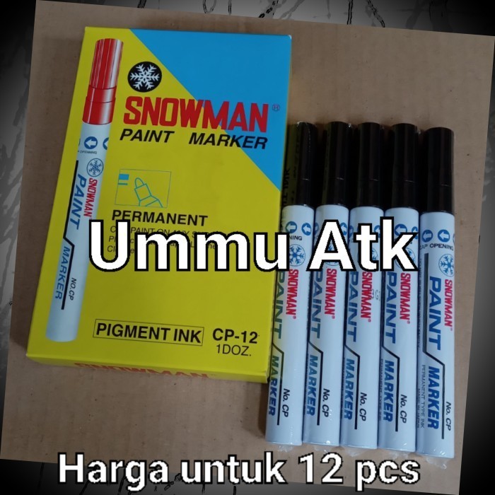 

Sarila Spidol Snowman Paint Maker Permanent Hitam