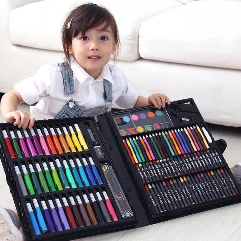 

Mega Sale Promo 6.6 Puncak Accbayi Acc0087 Crayon Set 150 Pcs Art Set Peralatan Gambar Lukis Isi 150 Pensil Warna Krayon Set Viral