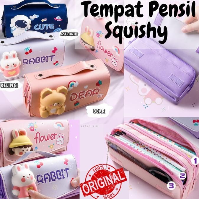 

Tempat Kotak Pensil Anak Squishy 3D Pensil Case Waterproff PC0018