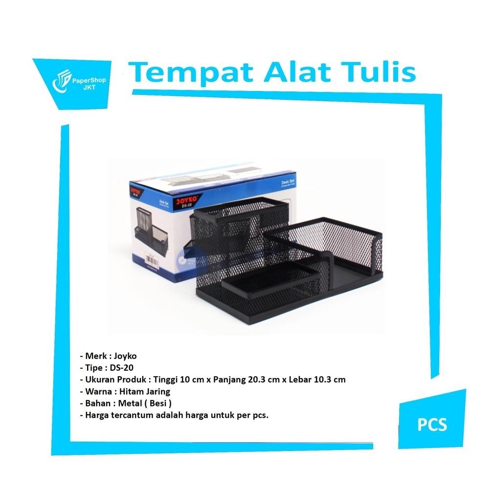 

Ad-532 Joyko - Desk Set Ds-20 Tempat Alat Tulis Jaring - Pcs BisaCod