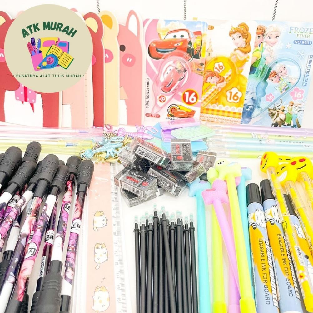 

Fb-4 Paket Usaha 149K Dapat Banyak Jualan Untuk Anak Sekolah Alat Tulis Kantor Lucu Buku Notes Kecil Solatip Penghapus Pulpen Viral