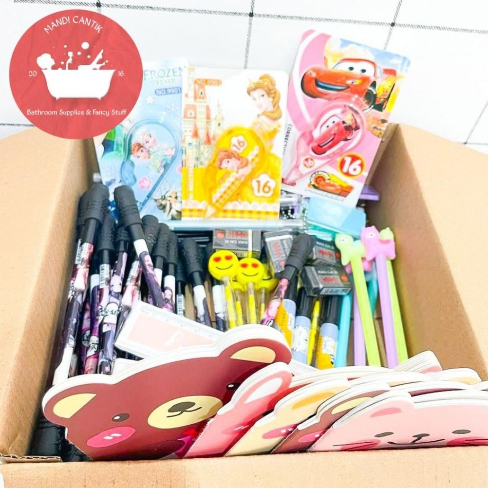 

Up15 Paket Usaha Versi 2 Only 99K Dapat Banyak Jualan Untuk Anak Sekolah Alat Tulis Kantor Lucu Buku Notes Kecil Solatip Penghapus Pulpen Gratis Ongkir