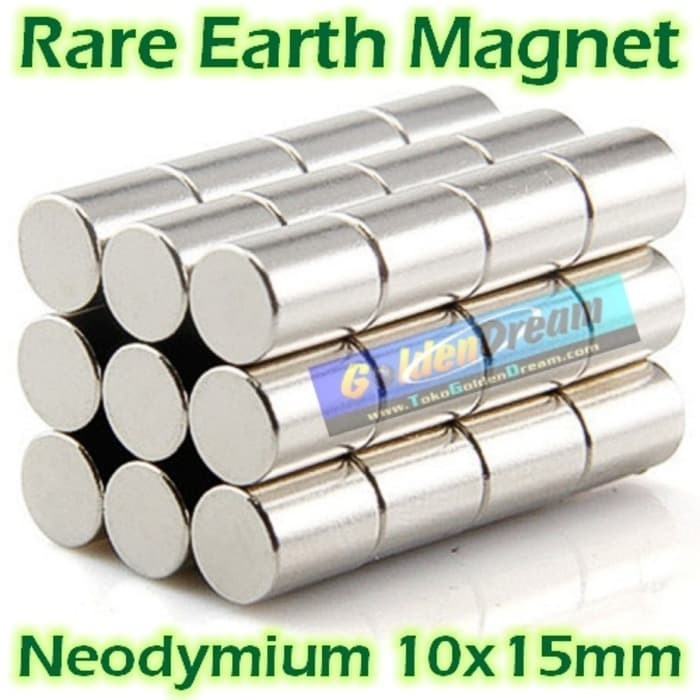 

Strong Magnet Neodymium 10X15Mm Silinder Diameter 10 Panjang 15 Mm N52