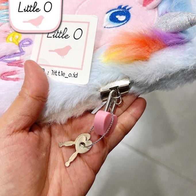 

MAGICA Buku Tulis Anak Cover Bulu Notebook Unicorn impor 2H21 TF
