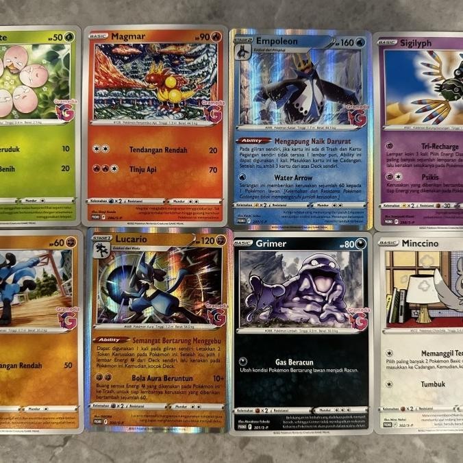 SET LENGKAP POKEMON GRAMEDIA S9 295/S-P ~ 320/S-P MINCCINO GRAMEDIA POKEMON TCG INDONESIA READY STOC