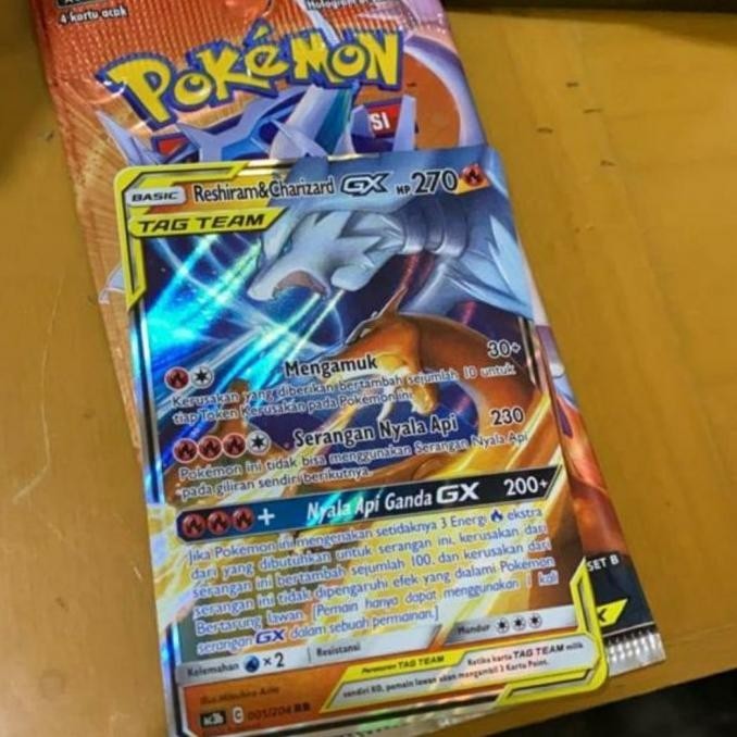Reshiram Charizard GX RR ac3b 001/204 - Pokemon TCG Indonesia