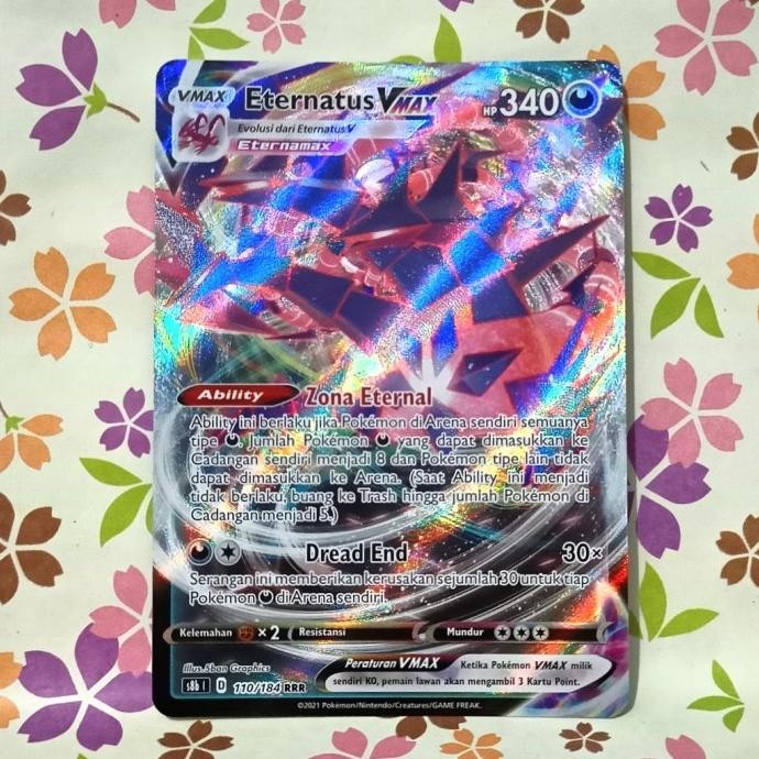 ETERNATUS VMAX V MAX RRR S8B | 110/184 POKEMON TCG INDONESIA BEST QUALITY