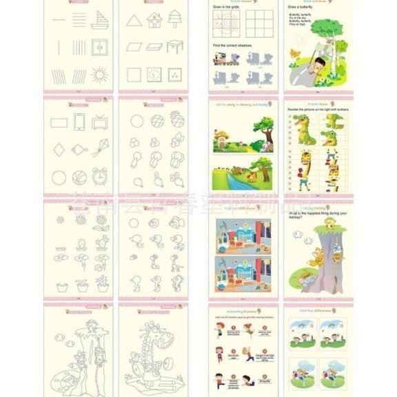 

fth-56 1 Set Dapat 4 Buku Pena Magic Practice Book Belajar Alfabet Lukisan Aritmatika Viral