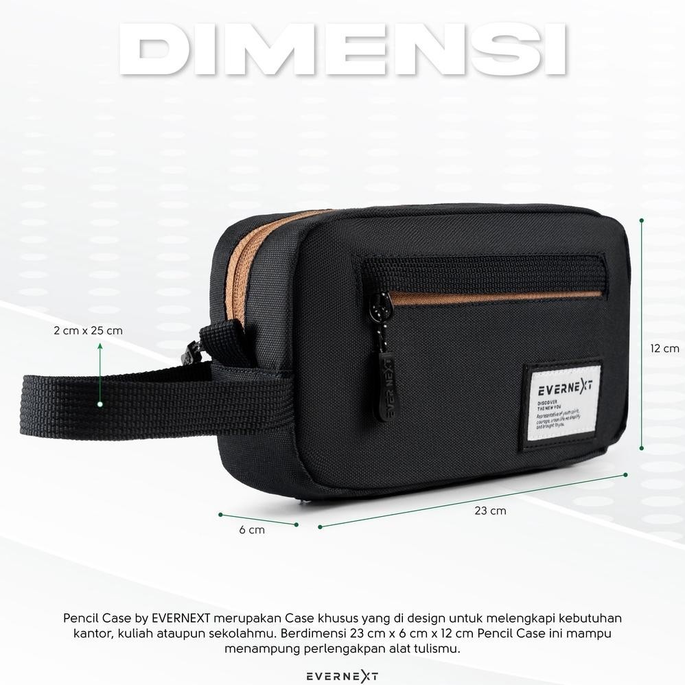 

ad-532 Pencil Case Tempat Pensil Sekolah Kantor Kuliah Traveling Evernext Hemat