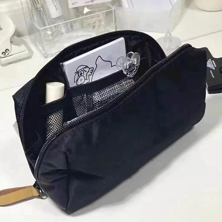 

jg-56 Pouch Pencil Case/Tempat Pensil Warna Hitam Berlapis Kapasitas Besar-Vatin_Shop Sale