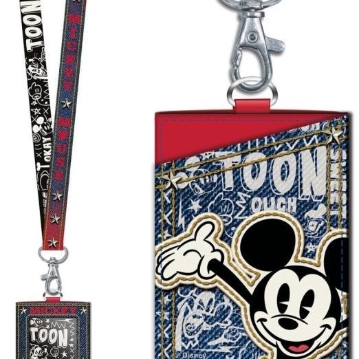 

Ey Mouse Denim Deluxe Lanyard With Card Holder