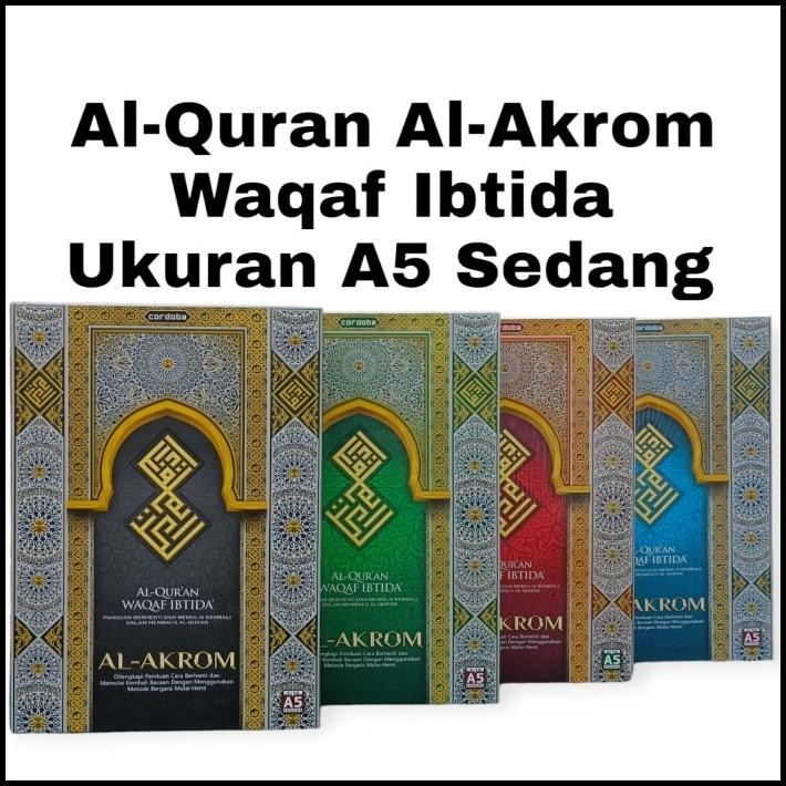 

Alquran Lanjutan Iqro Uk A5, Alquran Waqaf Ibtida' Tanpa Terjemah Hvs