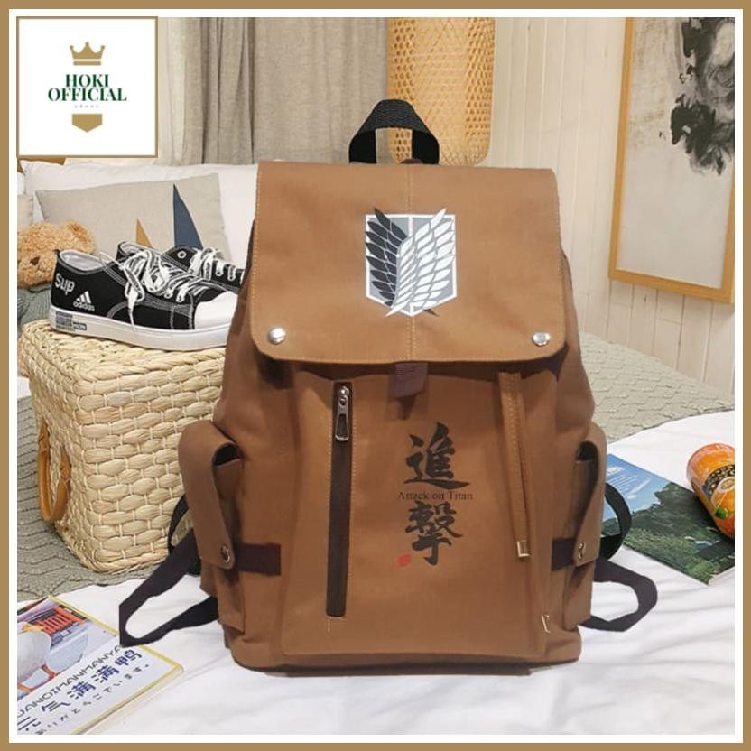 Promo Meriah [COD] Anime Attack On Titan Tas AoT Ransel Bagpack Tas Sekolah Pria Stylish Korea Tas W
