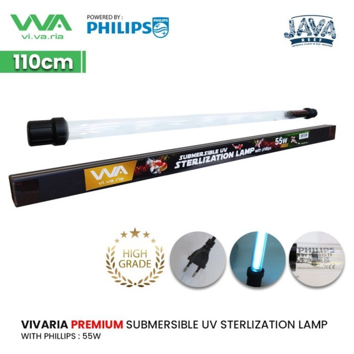 Ready Vivaria 55W T8 UV Sterilization Lamp with Phillips 110cm UVC