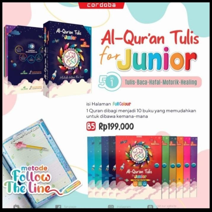 

Alquran Tulis For Junior 30Juz, Alquran Belajar Menghafal Menulis Anak