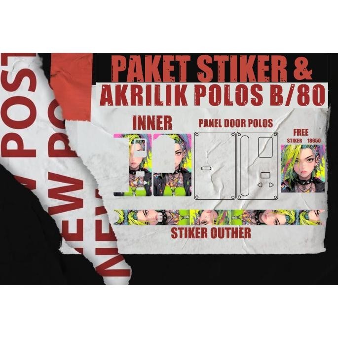 

sd-5 PAKET STIKER VYNIL & AKRILIK POLOS B/80 Murah