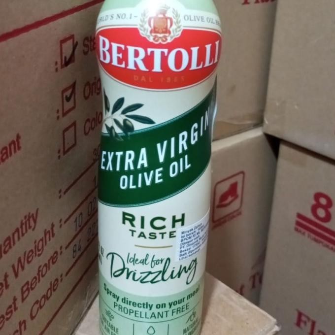 

Bertolli Extra Virgin Olive Oil spray 145 mL/ Dressing Minyak Semprot