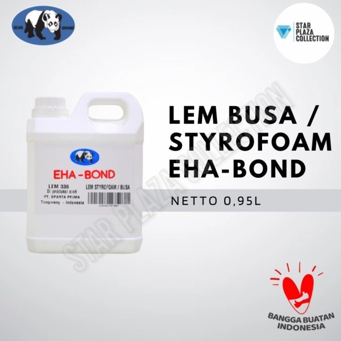 

LEM STYROFOAM CAIR GABUS / BUSA / SERBAGUNA EHA BOND 1LITER (1 LITER)