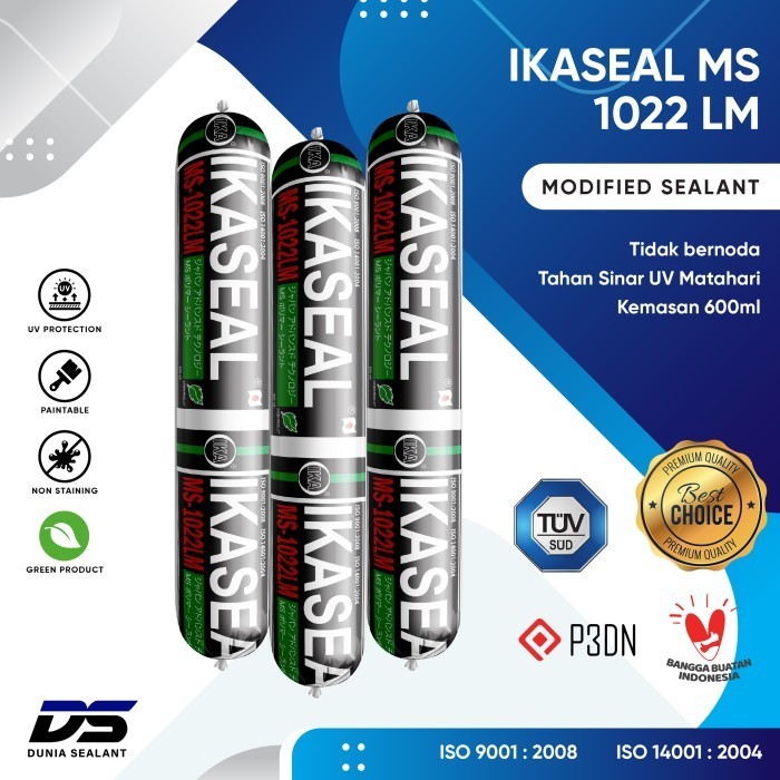 

Silicone Sealant Lem Kaca Sealent ACP IKASEAL MS-1022LM GRC Aluminium