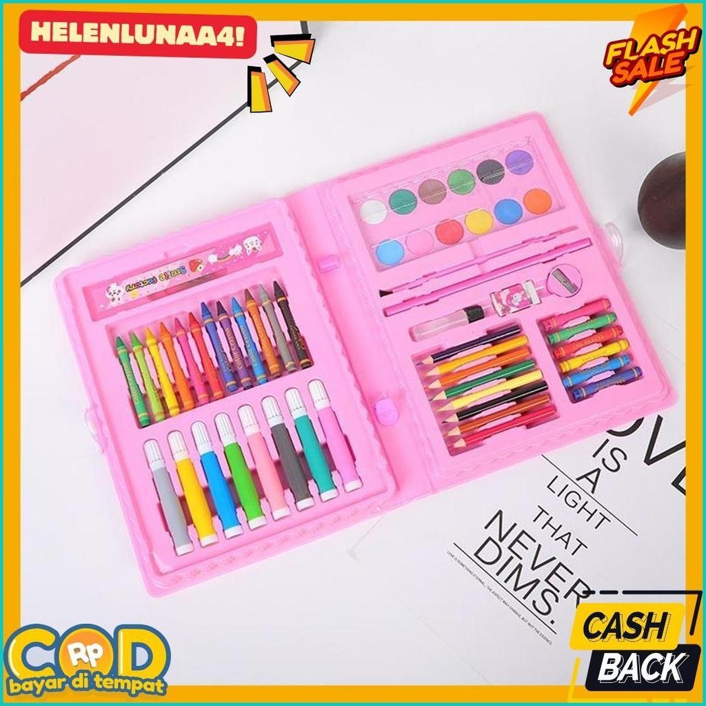 

Zbh Drawing Set 68Pcs Oil Pastel Crayon 68 In 1 Set Krayon Mewarnai Dan Melukis Lengkap Dengan Cat Air Alat Mewarnai Anak Anak Bentuk Koper (Lagi Viral)