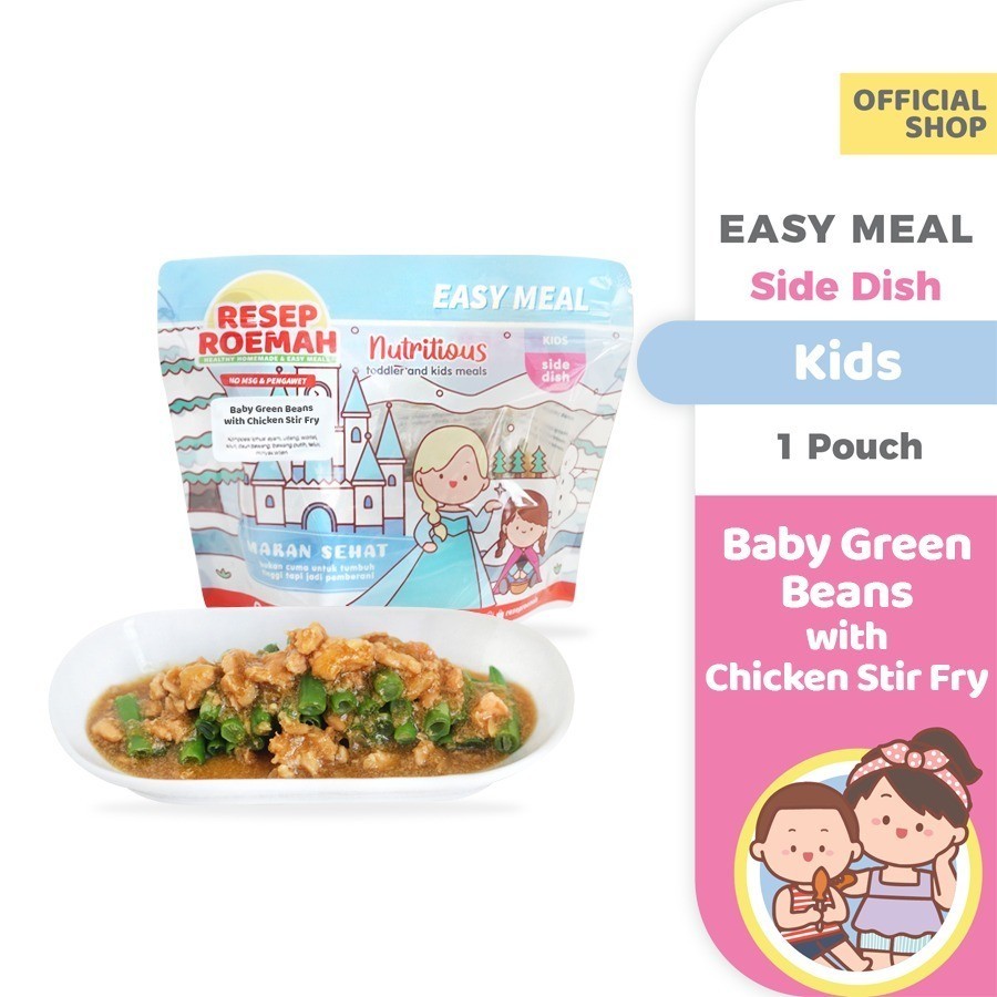 

Baby Green Beans with Chicken Stir Fry / Ayam Tumis Baby Buncis / Kids Healthy Frozen Food / No MSG