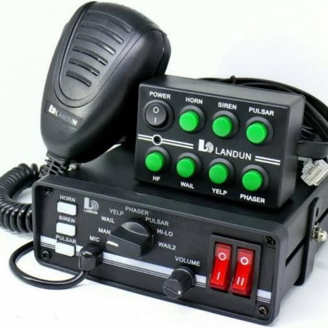 Landun Cjb100Bp Ampli/Modul Ori Sirine Mobil Polisi 110W Tanpa Speaker