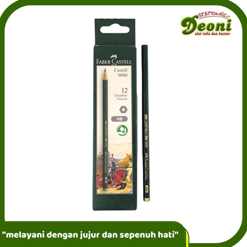 

Mega Sale Faber-Castell Castell 9000 Pencil Hb Pensil 12Pcs Viral