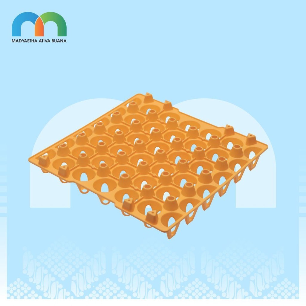 Medion Egg Tray Plastik Kecil Kuning