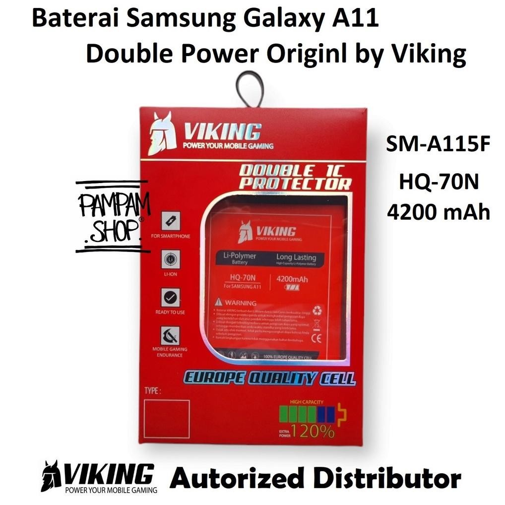 (PROMO) Baterai VIKING Double Power Original Samsung Galaxy A11 SM-A115F HQ-70N HQ70N A115 Batre Bat
