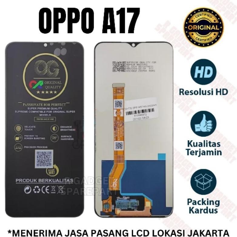 (DISKON) LCD OPPO A17 ORIGINAL OG SUPER QUALITY LCD TOUCHSCREEN OPPO A17 LCD FULLSET